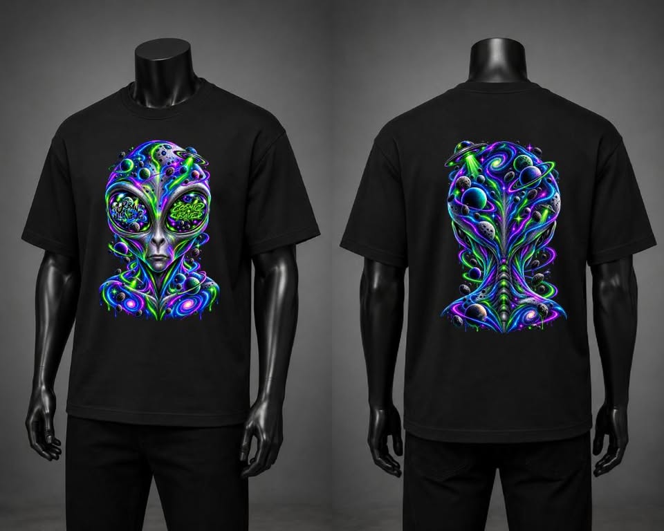 Urban Jungle Cosmic Rave design visual