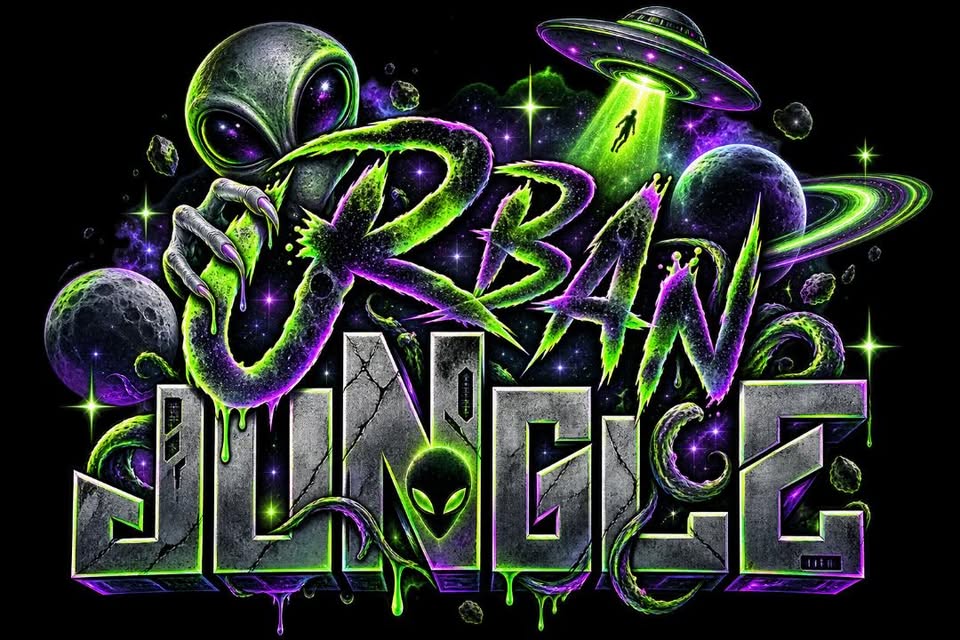 Urban Jungle Cosmic Rave collection artwork